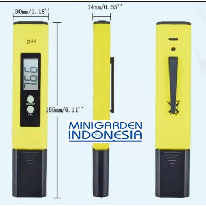 Alat ukur PH meter digital AU001 KUNING untuk hidroponik laboratorium praktikum PERIKANAN aquascape