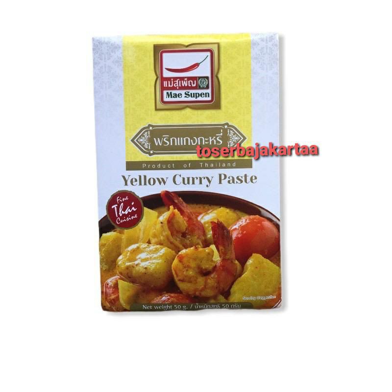 

Mae Supen Yellow Curry Paste (Sachet)