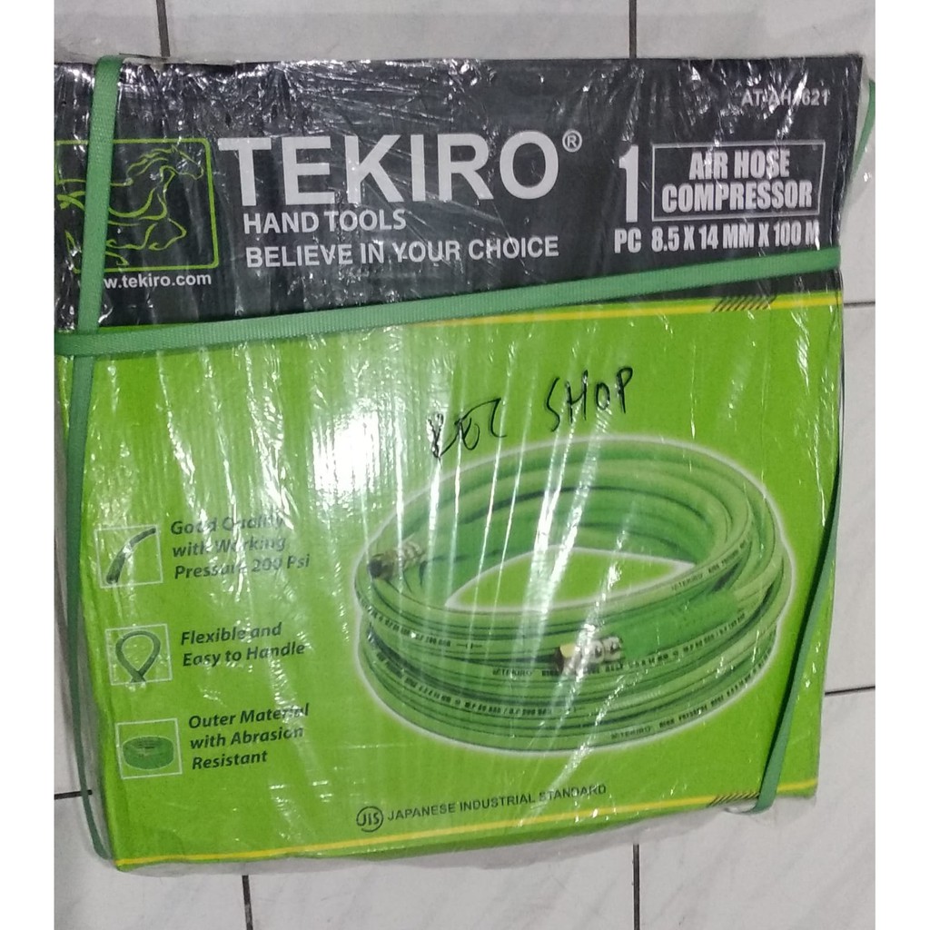 TEKIRO - 100 M SELANG ANGIN KOMPRESOR AIR HOSE COMPRESSOR 8.5 X 14 MM