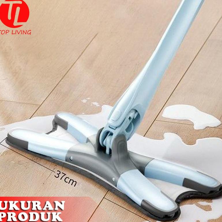 Stok terbatas.. TOPLIVING Alat Pel Lantai Otomatis X Mop Rotary Bionics Technology YWA