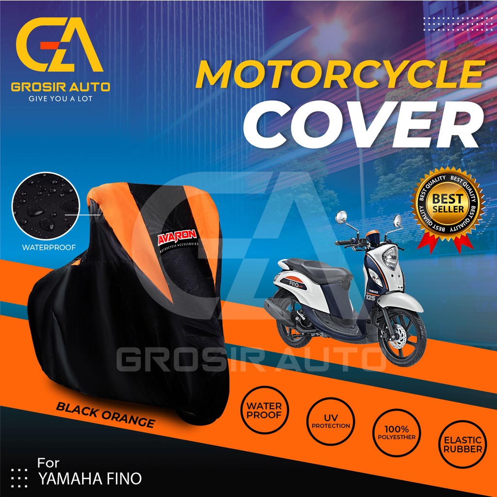 Sarung Motor AVARON FINO Penutup Pelindung Body Cover Motor Warna Anti Air Merk Avaron