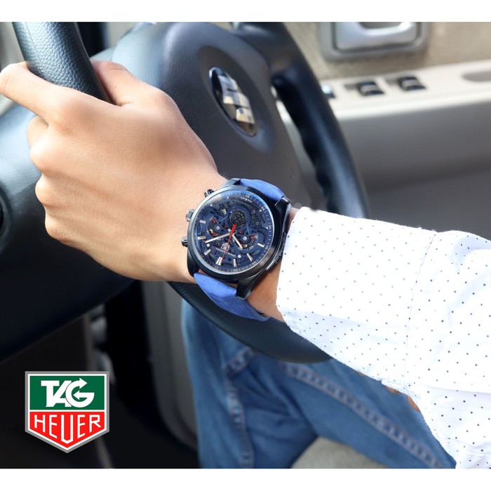 Jam Tangan Pria Tag-Heuer Grand Carrera LS 3070 YL Free Baterai &amp; Box