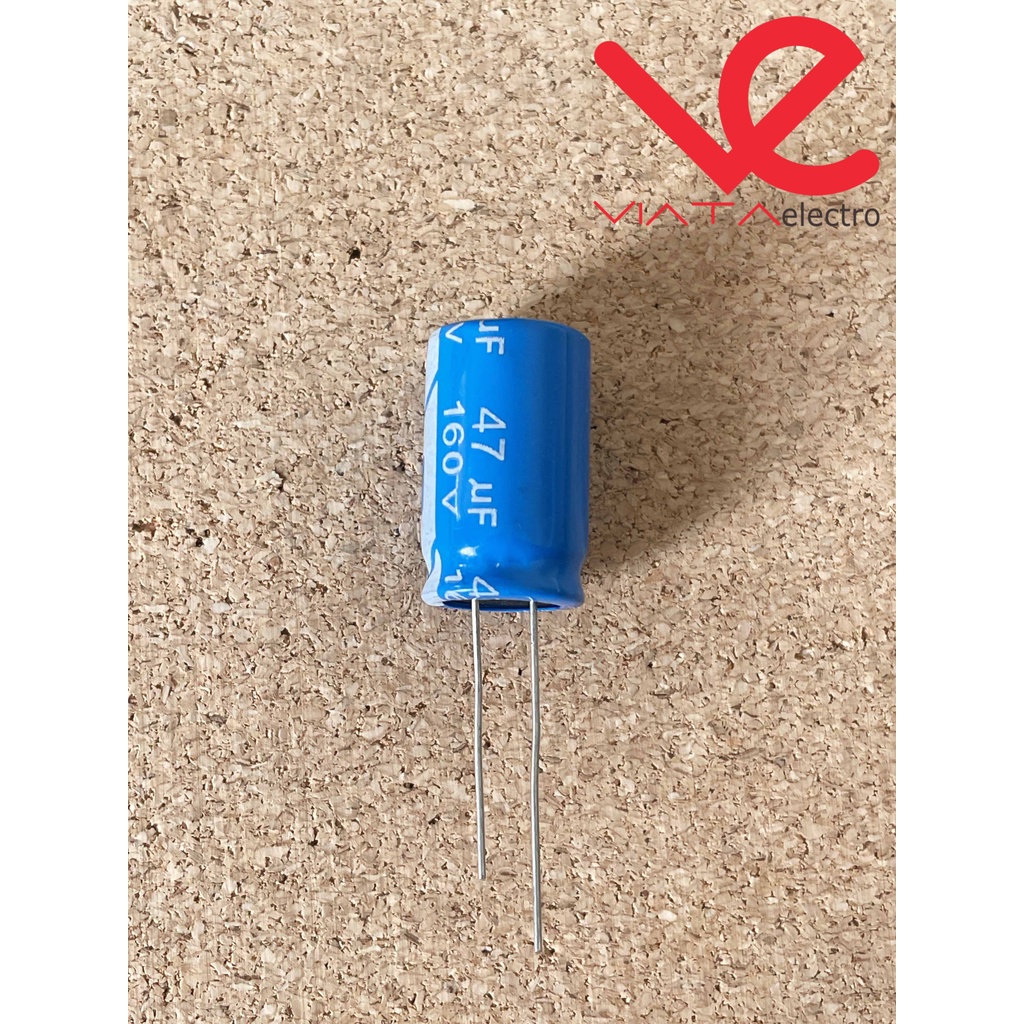 KAPASITOR ELCO 47UF 160V (1 BUAH) KAPASITOR CAPACITOR ELKO KAPASITOR 47 UF 160 V