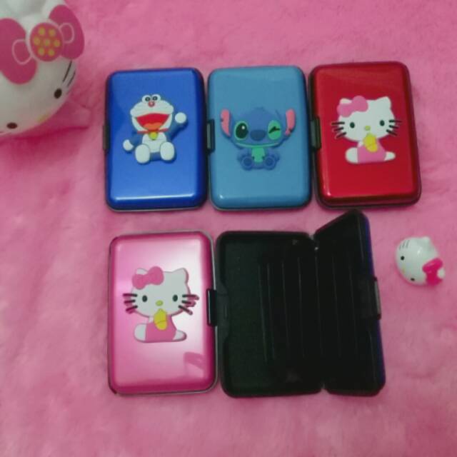 dompet kartu Aluminium card walet karakter