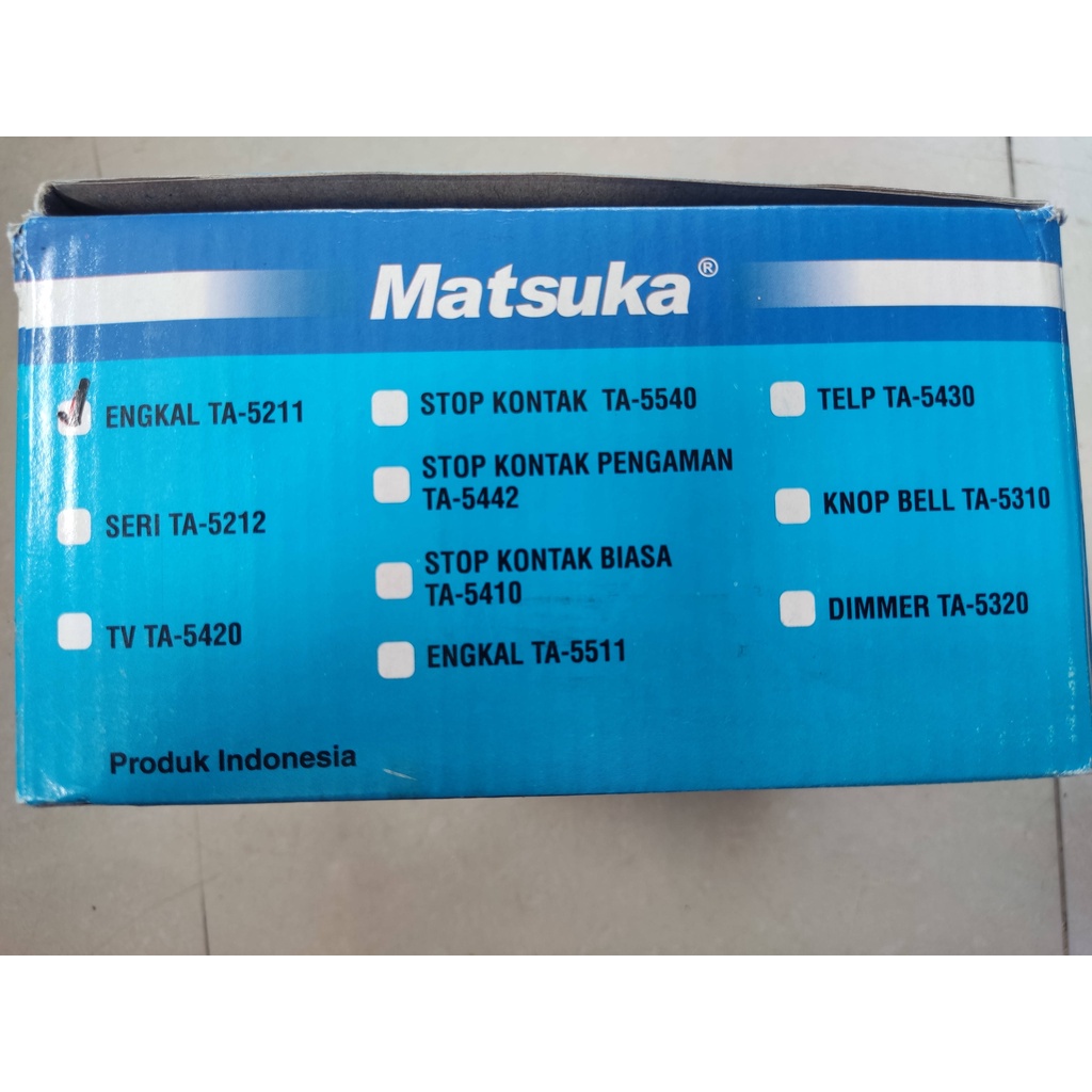 Saklar Tanam IB Engkel 5211 Seri 5212 Stop Kontak 5540 Matsuka (SNI)