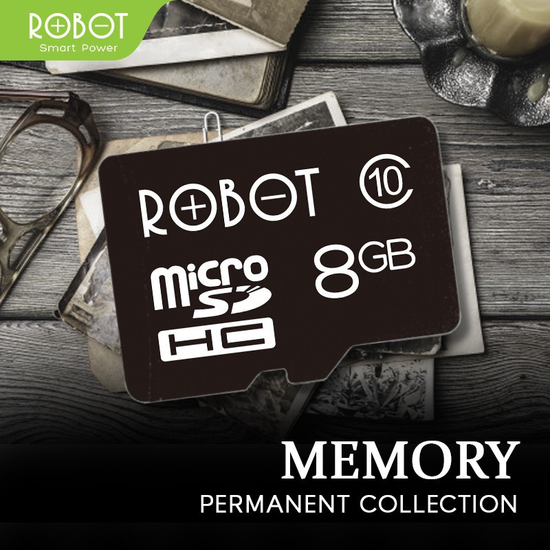 Micro SD ROBOT 8GB / 16GB / 32GB Memory Card Class 10 TF Card With Package - Garansi Resmi 1 Tahun