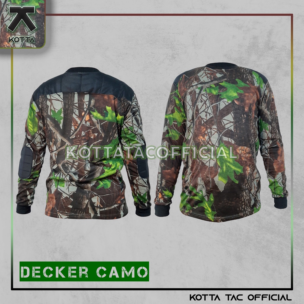 KAOS DECKER CAMO PERBAKIN - KAOS BERBURU PANJANG - KAOS KAMUFLASE - KAOS PENEMBAK - BAJU BERBURU - BAJU CAMO
