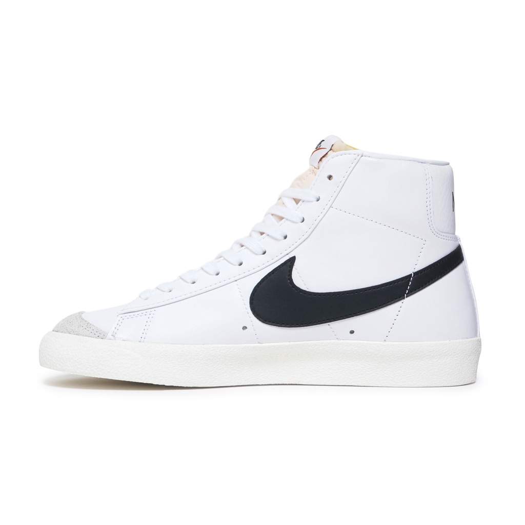 nike blazer mid white black volt