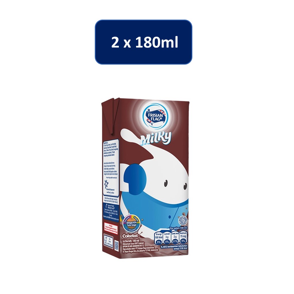 

Frisian Flag Milky Susu UHT Cokelat 2 x 180 mL