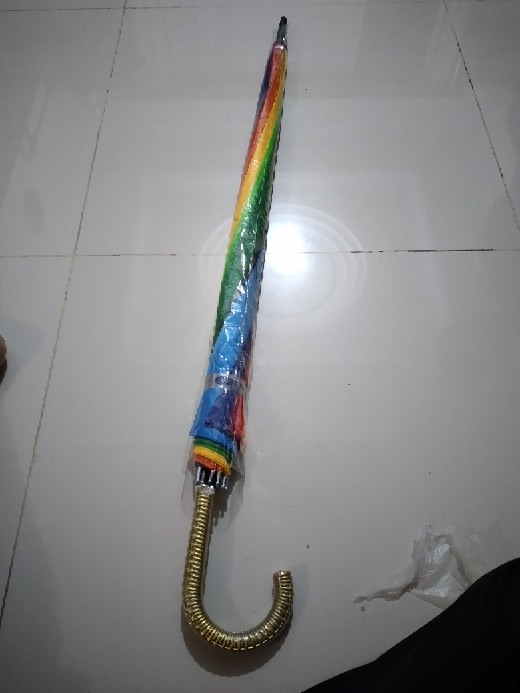 Payung Pelangi Jumbo Rainbow Umbrella 16 Jari Warna Warni Golf Besar