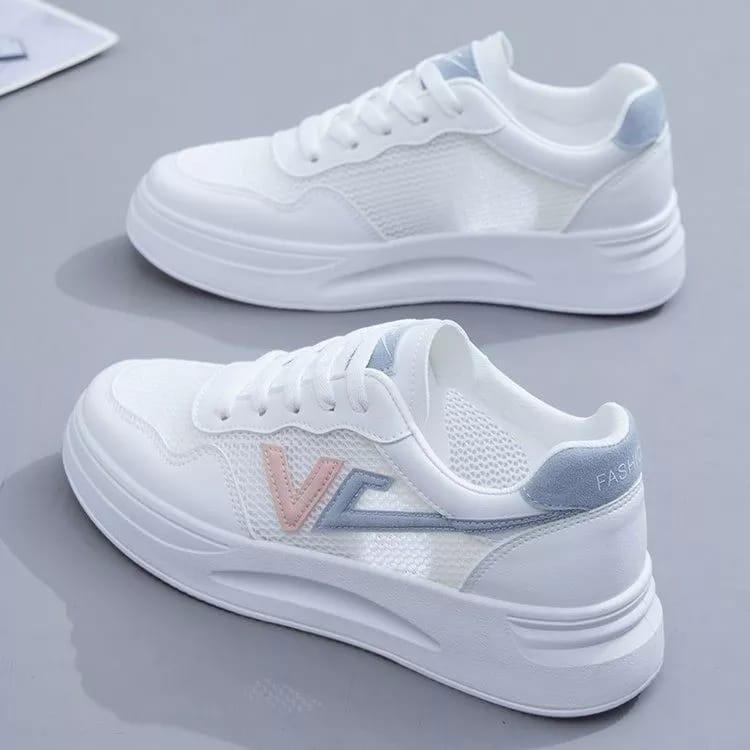 Sepatu Sneakers Wanita Korea Sw40-BIRU