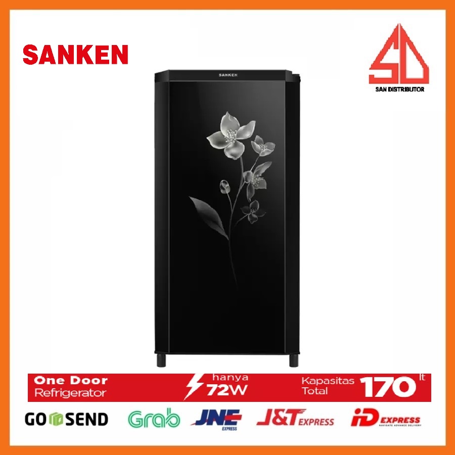 SANKEN Kulkas 1 Pintu [170 L] SK-V173F-BK