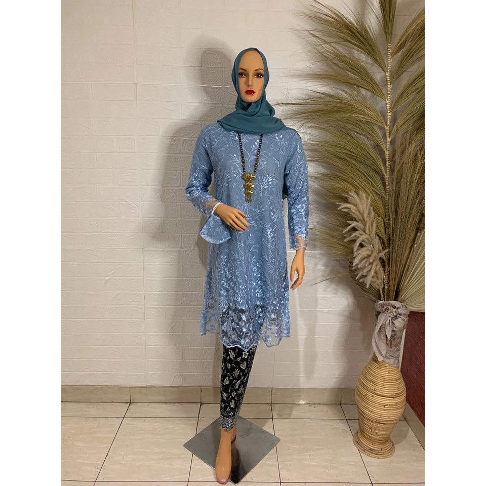 ADE&gt; KEBAYA TUNIK KAMILA / BAJU KEBAYA TUNIK BORDIR MUTIARA / SET KEBAYA MODERN /BAJU PESTA TERLARIS