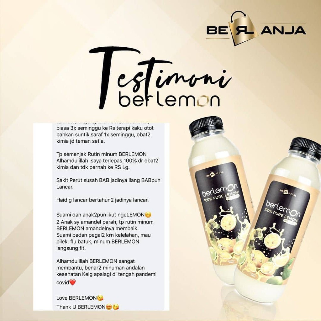 Lemon B Erl Minuman Berlemon | Minuman Kesehatan