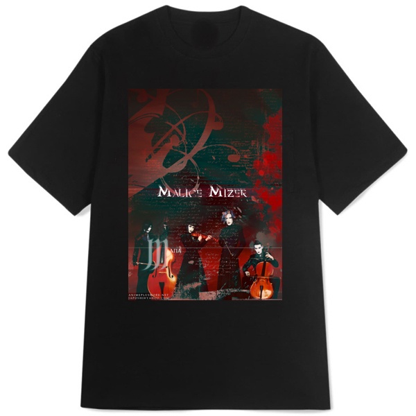Kaos Malice Mizer Band T-SHIRT Casual New Tshirt Bahan Katun