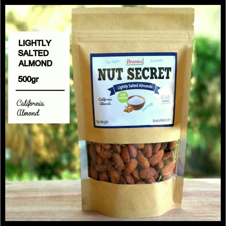 

HOT SALE Kacang Almond Panggang Rasa Asin Ringan 500gr/ Roasted Almond Salted terjamin