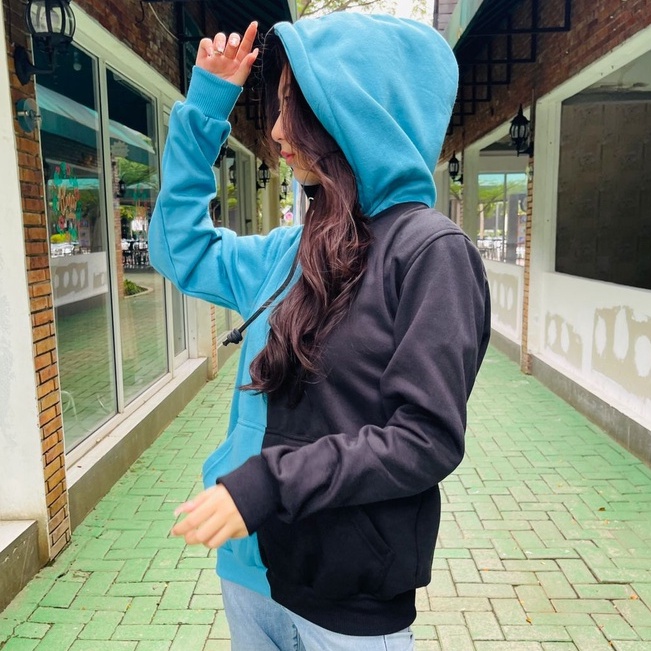 Kudou x Metro Hoodie Blue Inverted Cotton Fleece