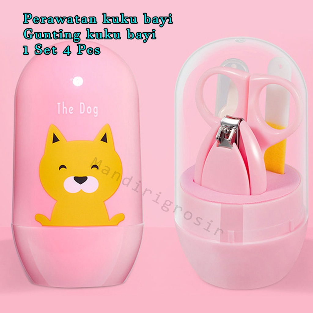 Perawatan kuku bayi set 4 Pcs*gunting kuku bayi*Gunting Kuku