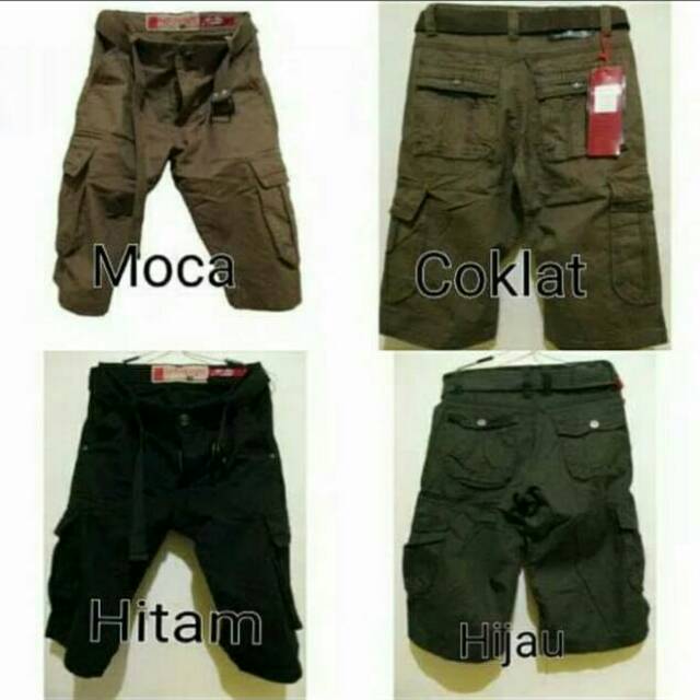 Celana Loreng Import Pendek Cargo Elite Army Original 100%