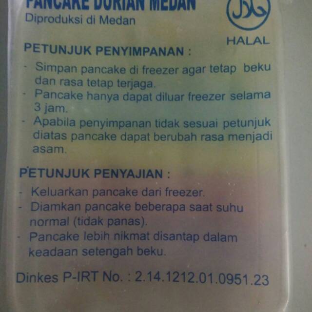 

Pancake durian