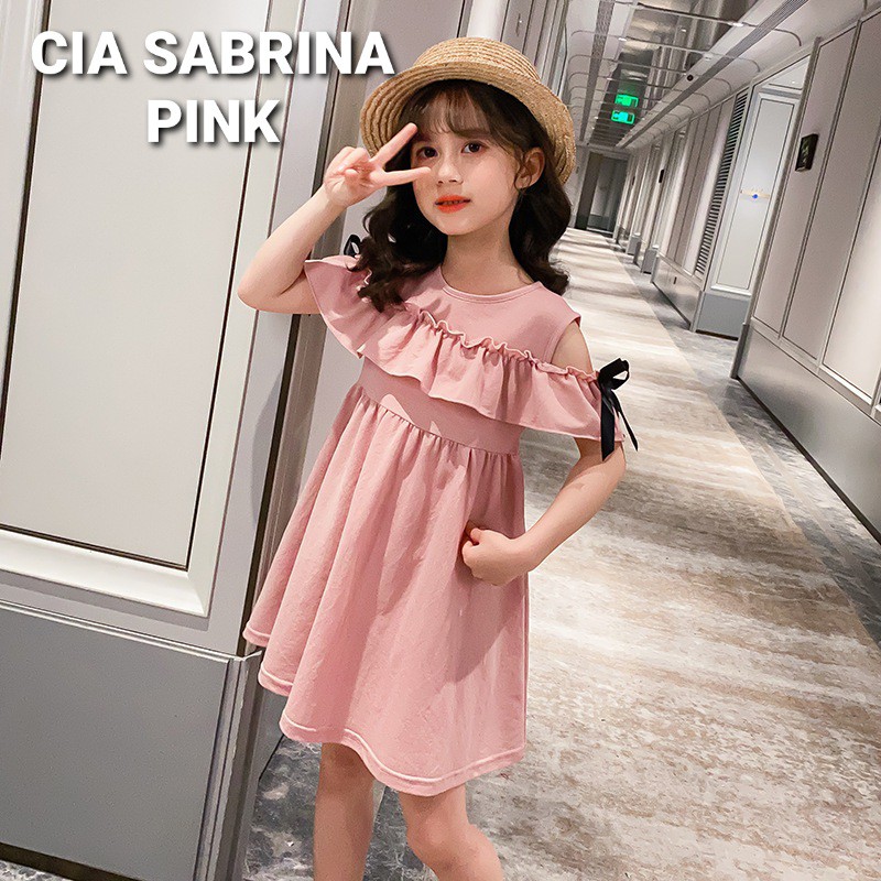 CIA SABRINA DRESS / BAJU DRES ANAK KOREA IMPOR / BAJU DAILY ANAK PEREMPUAN REMAJA TANGGUNG IMPORT