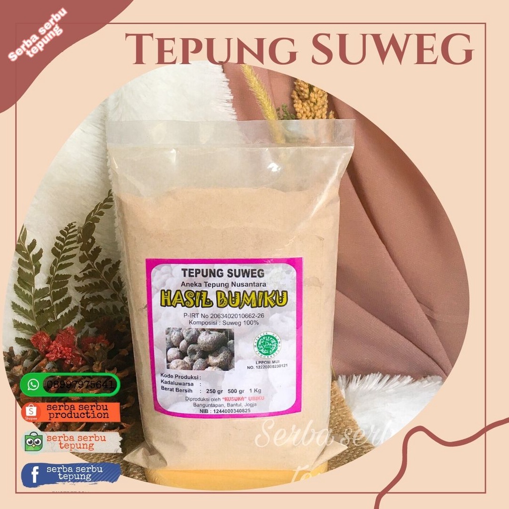 

Tepung Suweg Kemasan 250 Gram - Sudah Dinkes PIRT & LPPOM MUI
