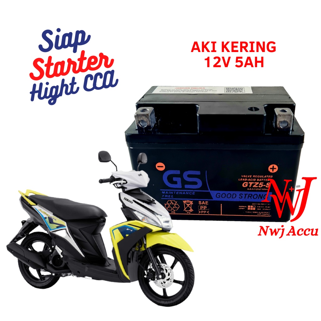 Jual Aki Motor Yamaha Mio M3 Mio J Mio S Mio Z Gear 125 GTZ5S GTZ4V ...