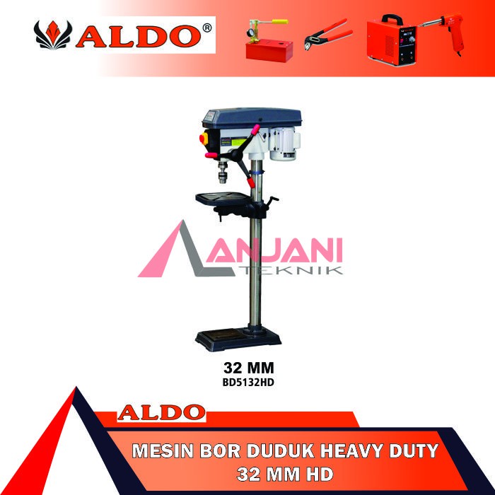 ALDO BD 5132 HD MESIN BOR DUDUK 32mm BENCH DRILL 32 mm BD5132HD