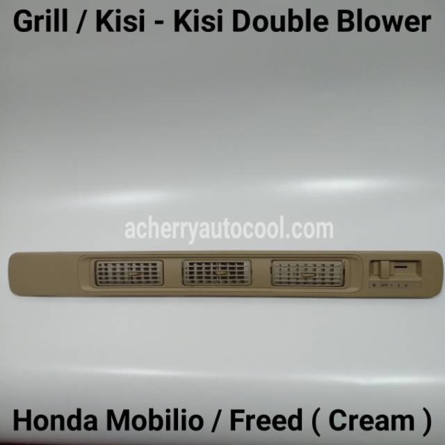 Grill Kisi Kisi Double Blower Belakang Switch Geser AC Mobil Honda Mobilio Freed Cream