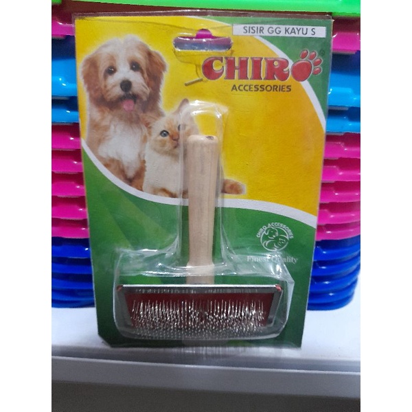 Chiro Sisir Gagang Kayu M Sisir Bulu Kucing Anjing