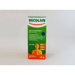 DECOLSIN BATUK PILEK SIRUP 60 ML MELEGAKAN HIDUNG TERSUMBAT