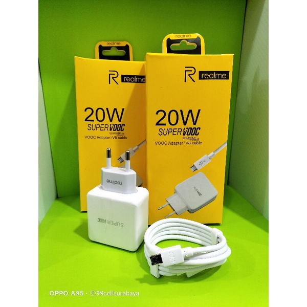 Charger Realme super VOOC 20W micro USB original Fast charging