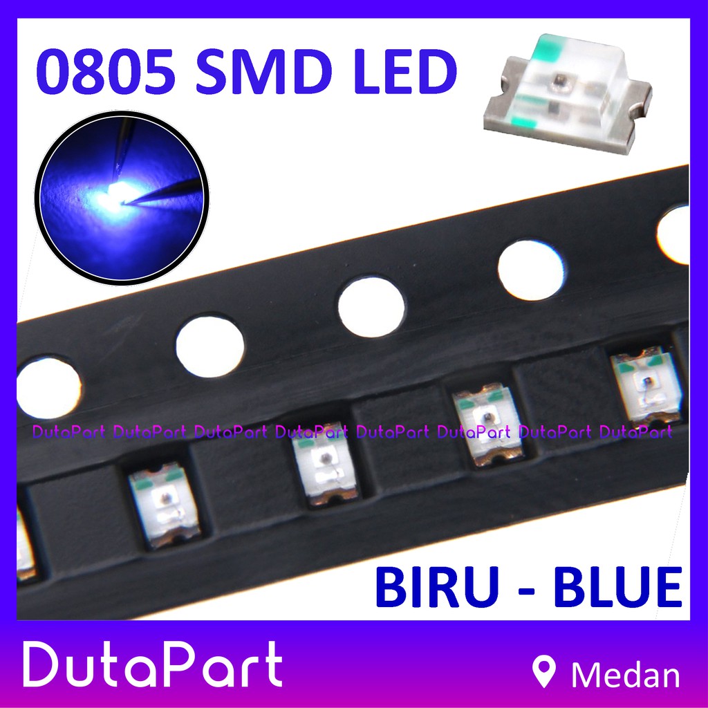 0805 SMD SMT LED BIRU BLUE Super Bright KUALITAS BAGUS