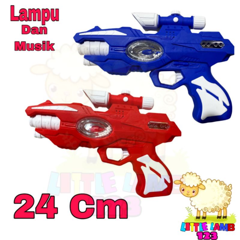 Space Gun Tembakan Light Proyektor Flashes/ Mainan Pistol Anak Pistol Bunyi Pistol Lampu Pistol 3D M