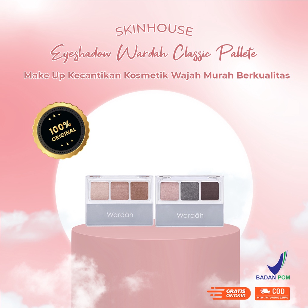 Skinhouseid Eyeshadow Wardah Classic Pallete Make Up Kecantikan Kosmetik Wajah Murah Berkualitas