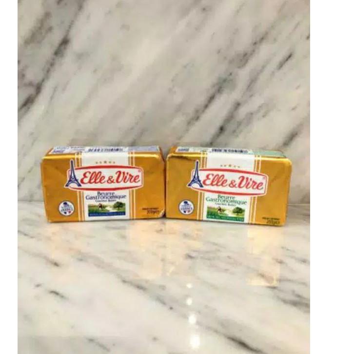 

ナ Elle & Vire Salted & Unsalted Butter 200Gr / Anchor salted & Unsalted 227gr ed 01 2023 Update