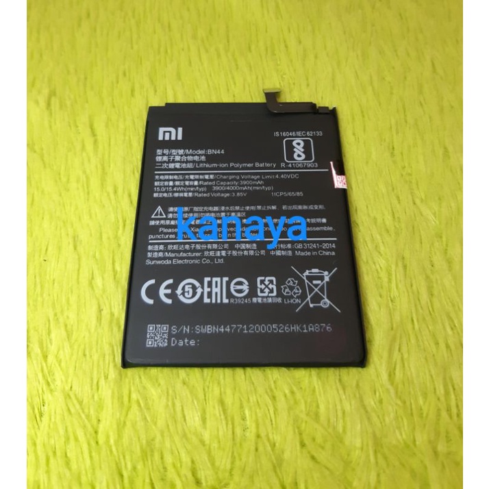 Batre Baterai Battery Xiaomi BN 44 Xiaomi Redmi 5 Plus BN44 Original
