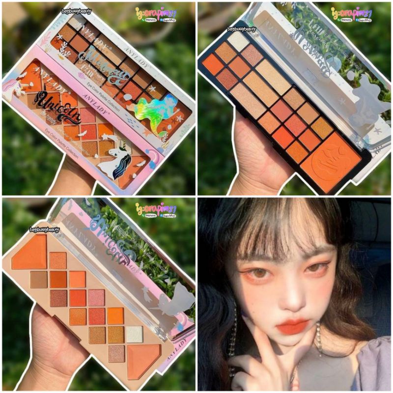 ANYLADY MERMAID & UNICORN EYE COLOR PALETTE COLLECTION 3 IN 1 THAILAND EYESHADOW