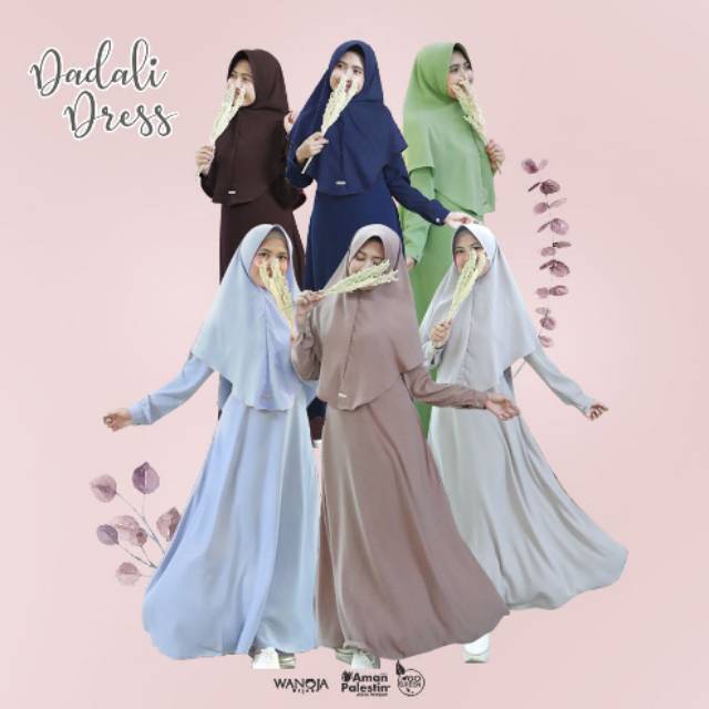 Dadali dress busui Friendly wanoja hijab Gamis Elegan Polos
