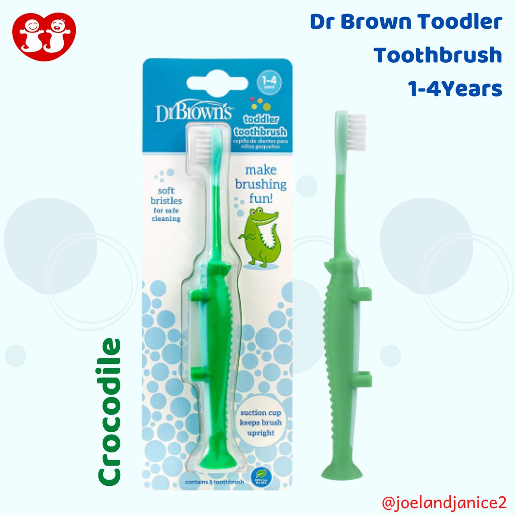 Dr Brown Toothbrush 1-4 Years / sikat gigi anak