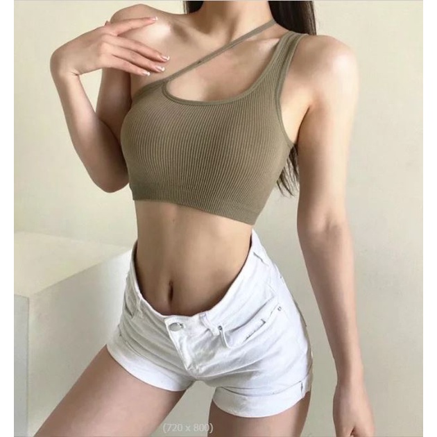 BV.ID BT593 BH TANKTOP CROP TOP TALI SAMPING PAKAIAN DALAM WANITA CEWEK KOREA TANK TOP CUP BRA