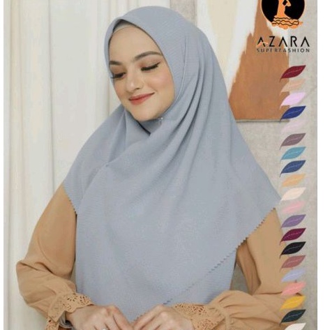 Azara Hijab Segi Empat Potton Premium Nur Check 110X110 CM