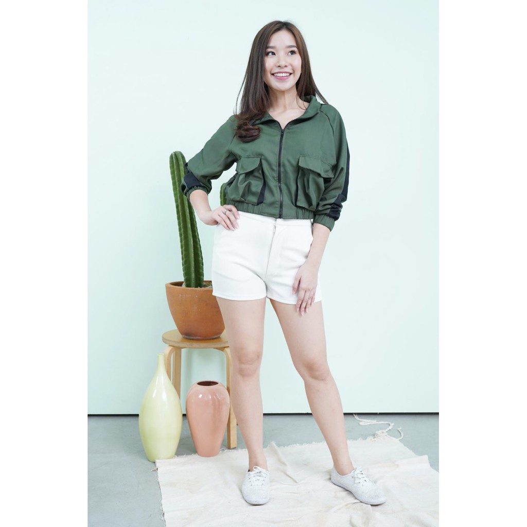 JANE COLLECTION || Adjective Jacket Jaket Motor Wanita Korea PO Bkk