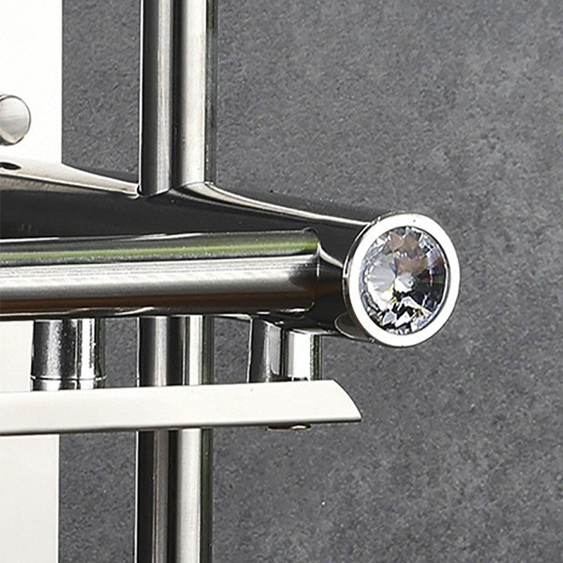 KH Rak Penyimpanan Peralatan Mandi Premium Bahan Stainless Steel Tebal Aksesoris Dekorasi Kamar Mandi