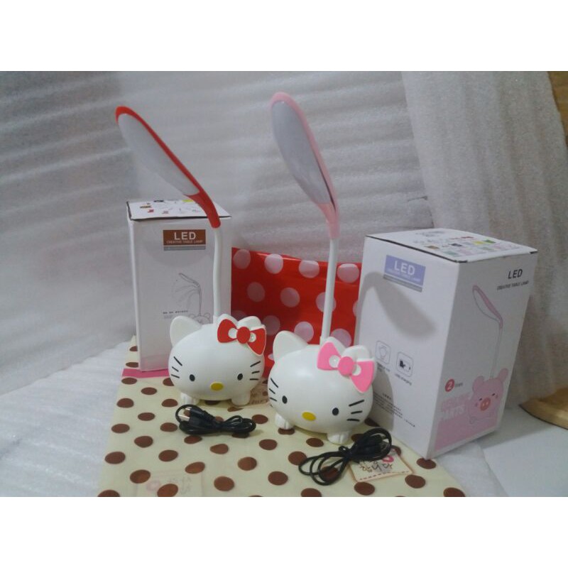 Lampu Meja Belajar Doraemon|Lampu Tidur Hello Kitty|LED Creative Table Lamp