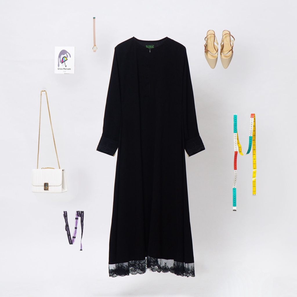 Gamis Nisrina Jetblack / Warna
