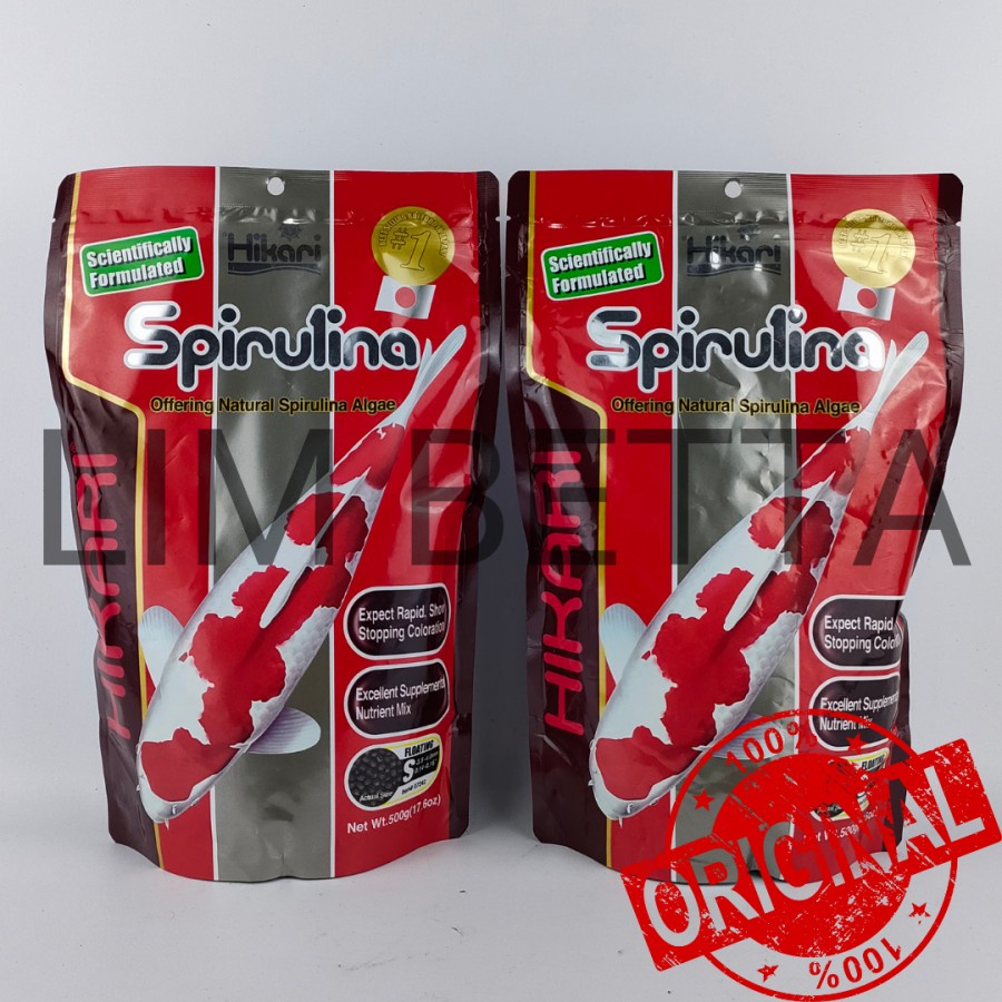 HIKARI SPIRULINA MINI 500 GRAM / PAKAN KOI MENINGKATKAN WARNA