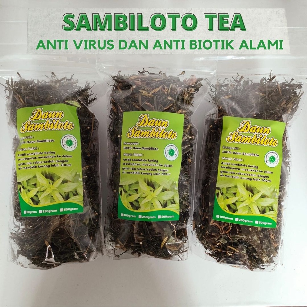 

sambiloto teh herbal kemasan 100g