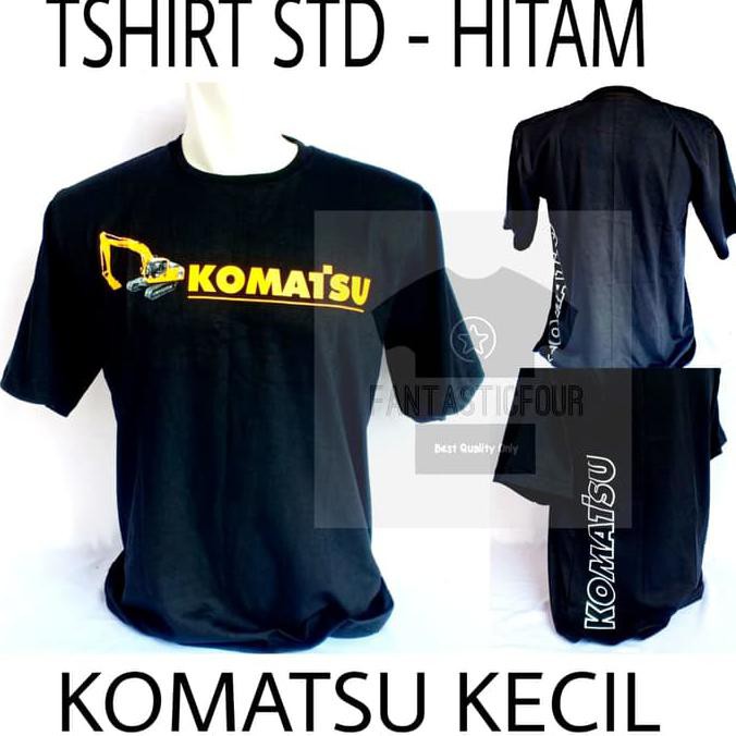 Kaos Komatsu Excavator Hitam Besar - ,