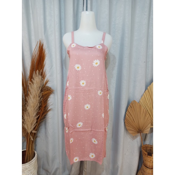 DASTER NARINI TANGGUNG TALI SATU ANEKA MOTIF-Daisy Peach